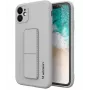 Wozinsky Apple iPhone 12 Pro Max Θήκη Kickstand Θήκη Σιλικόνης με Βάση Ασημί