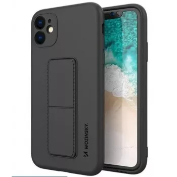 Wozinsky Apple iPhone 12 Pro Max Θήκη Σιλικόνης με Βάση Μαύρο