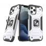 Wozinsky Apple iPhone 13 Pro Max Ring Armor Θήκη Kickstand Ανθεκτική Θωρακισμένη Ασημί