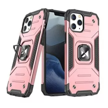 Wozinsky Apple iPhone 13 Pro Max Ring Armor Case Kickstand Tough Rugged Ροζ