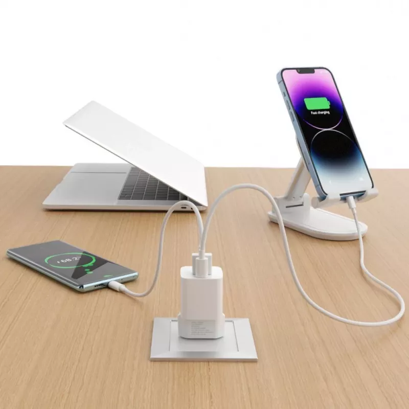 Wozinsky CMWCW 20W USB-C / USB-A Τροφοδοτικό - Λευκό