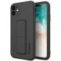 Wozinsky Θήκη Σιλικόνης με Βάση για Apple iPhone 12 - Μαύρο