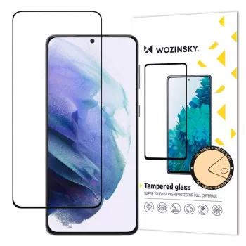 Wozinsky Super Durable Full Glue Ενισχυμένο Γυαλί Full Screen Προστατευτική Μεμβράνη με Πλαίσιο Case Friendly για Samsung Galaxy S22 Μαύρο