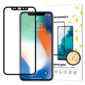 Wozinsky Super Tough Full Glue Tempered Glass Full Screen Case Friendly Προστασία Οθόνης για Apple iPhone XR / iPhone 11 Μαύρο