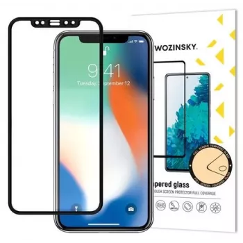 Wozinsky Super Tough Full Glue Tempered Glass Full Screen Case Friendly Προστασία Οθόνης για Apple iPhone XR / iPhone 11 Μαύρο