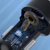 Wozinsky WDCCAC USB-C USB-A 36W φορτιστής αυτοκινήτου - μαύρο