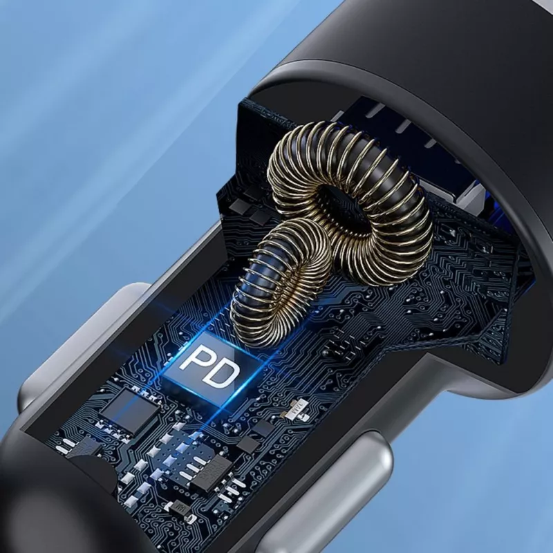 Wozinsky WDCCAC USB-C USB-A 36W φορτιστής αυτοκινήτου - μαύρο