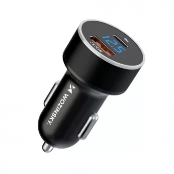 Wozinsky WDCCAC USB-C USB-A 36W φορτιστής αυτοκινήτου - μαύρο