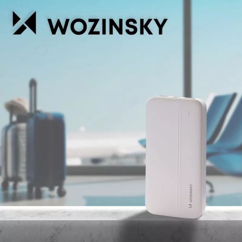 Wozinsky White Τσάντα σχάρας ποδηλάτου 13L Αδιάβροχη