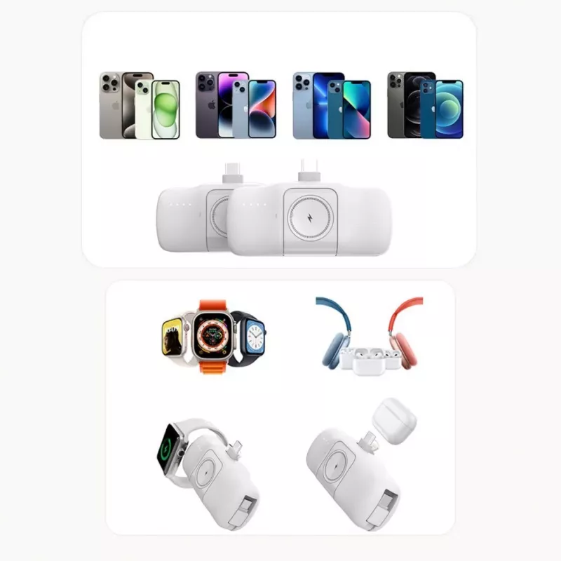 Wozinsky White Lightning (male) - 1m USB-A σε Lightning καλώδιο, Λευκό