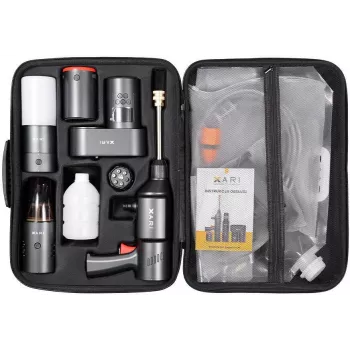 XARI Smart Kit XP2 ασύρματο σετ συσκευών αυτοκινήτου με powerbank, πλυστικό υψηλής πίεσης, ηλεκτρική σκούπα, κομπρεσέρ και φακό