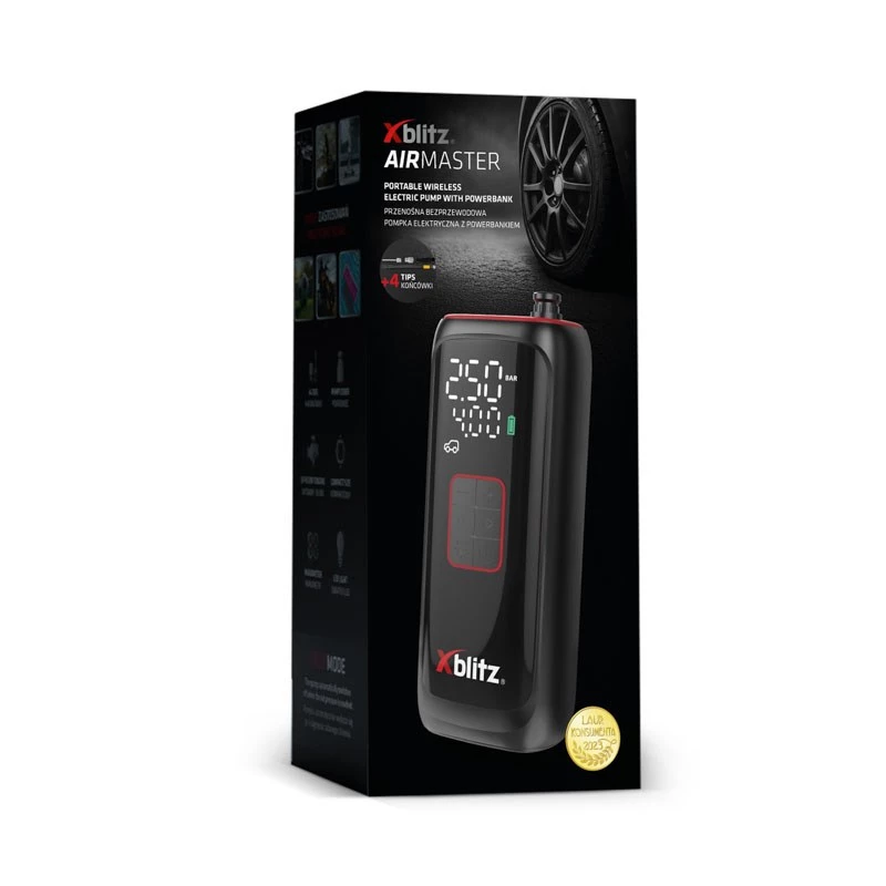 Xblitz AIRMASTER ηλεκτρική αντλία 150 PSI ψηφιακή LED αυτόματης διακοπής