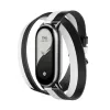 Xiaomi Smart Band 8 διπλό βραχιόλι - μαύρο και λευκό