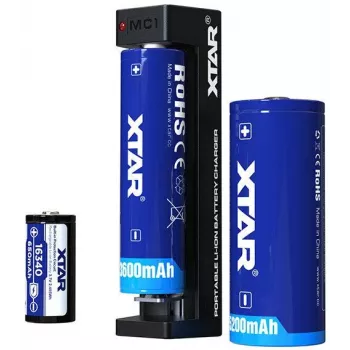 XTAR MC1 USB-C Φορτιστής μπαταρίας Li-Ion μονής θέσης