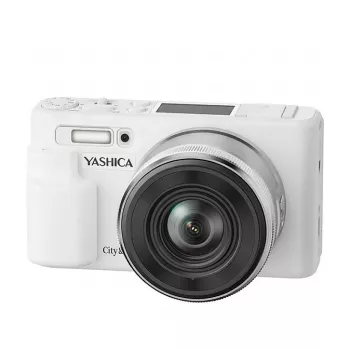 Yashica City 200 ψηφιακή compact φωτογραφική μηχανή, 10x οπτικό zoom, λευκό