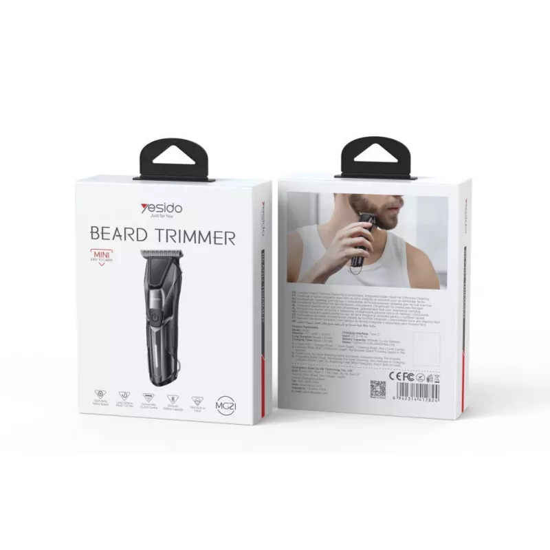 YESIDO Beard Trimmer MG21 Μαύρο