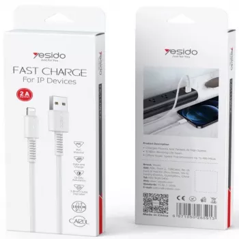 YESIDO Καλώδιο Δεδομένων PVC CA120C Λευκό