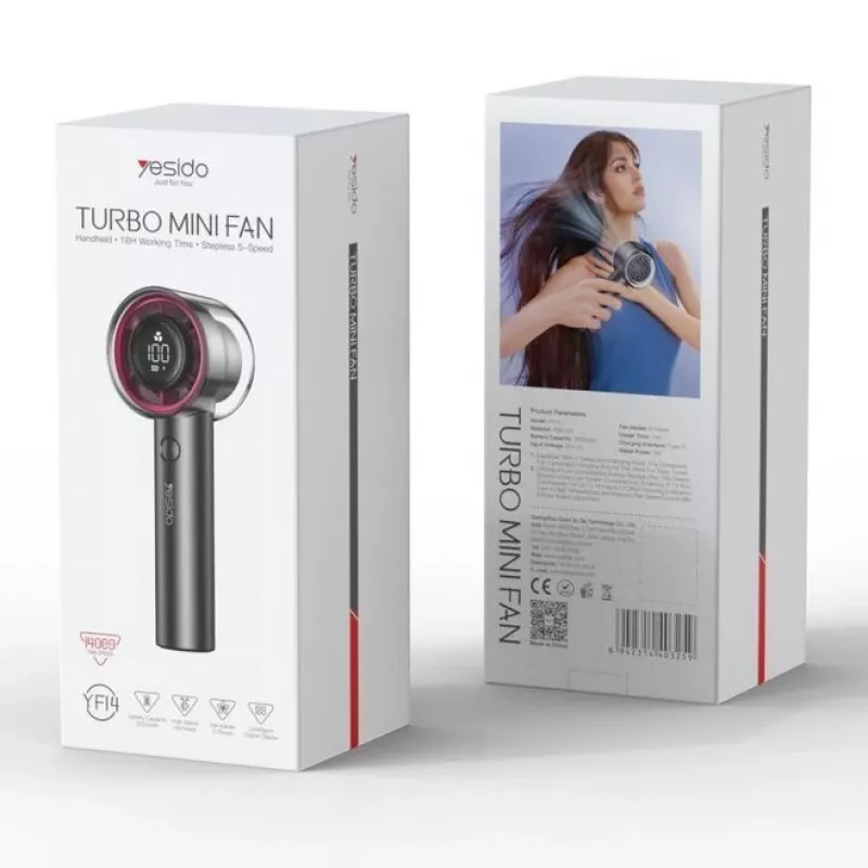 YESIDO Turbo Mini Ανεμιστήρας 3000 mAh