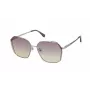 ZADIG & VOLTAIRE SZV369-580SN9 γυναικείο ορθογώνια γυαλιά ηλίου - μαύρος σκελετός, γκρι φακοί, προστασία UV400