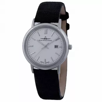 ZENO MAN Αυτόματο Ρολόι ZE5177-1 (38mm) Μαύρο Καντράν Δερμάτινο Λουράκι