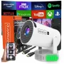 ZENWIRE K400 Mini Projector Android WiFi Full HD Bluetooth με μπαταρία