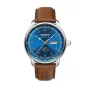 Zeppelin Mediterranee 96643 Ανδρικό ρολόι quartz, 40mm, μπλε καντράν, μπλε δερμάτινο λουράκι