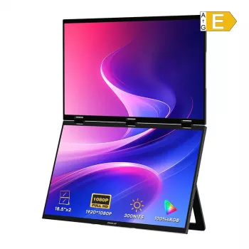 ZEUSLAP Z18W - 120Hz | Full HD | IPS | 2x 18.5 inch