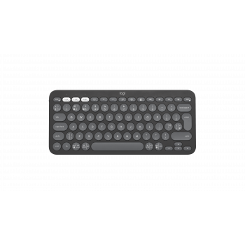 Logitech Pebble Keys 2 K380s ασύρματο πληκτρολόγιο Bluetooth, UK QWERTY, Graphite (920-011843)