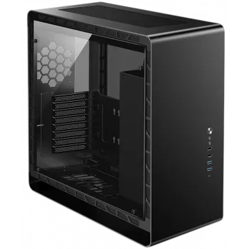Jonsbo UMX6S E-ATX Midi-Tower, σκληρυμένο γυαλί - μαύρο
