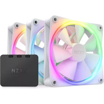 NZXT F120 RGB 120mm ARGB Reverse Blade Triple Pack - Λευκό