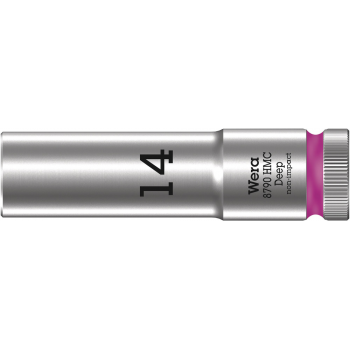 Wera 05004554001 8790 HMC Deep – μακρύ εξάγωνο καρυδάκι, 1/2″, 14 × 83 mm