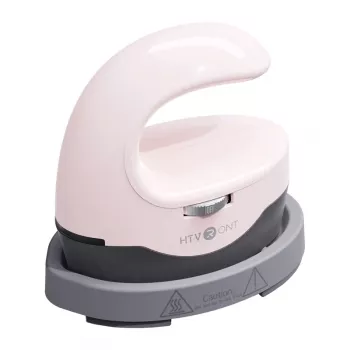 HTVRONT HPM02 Mini4 Μίνι πρέσα θερμότητας, ροζ