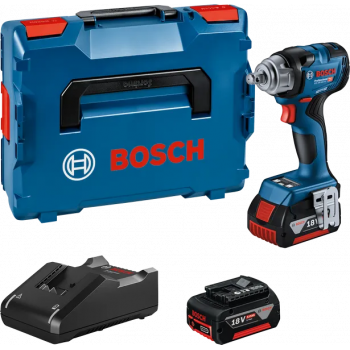 Bosch GDS 18V-330 HC Σετ παλμικού κατσαβιδιού 06019L5003, 2 × 5,0 Ah, GAL 18V-40, L-BOXX