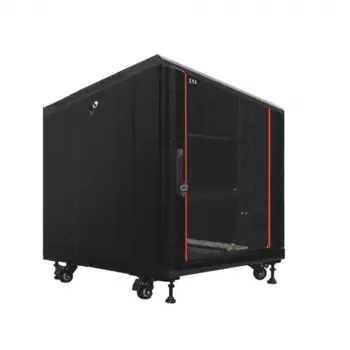 IT-BUDGET SRK σετ ραφιού δικτύου 19 inch, 12 HE, 600 × 600 mm, μαύρο, 99ITB19SRK1266GSM