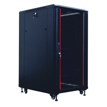 IT-BUDGET SRK σετ rack δικτύου 19 inch, 27 HE, 600 × 800 mm, μαύρο, 99ITB19SRK2768GSM